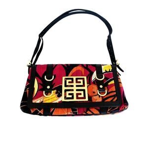 Vintage Givenchy Multicolor Canvas Shoulder Bag